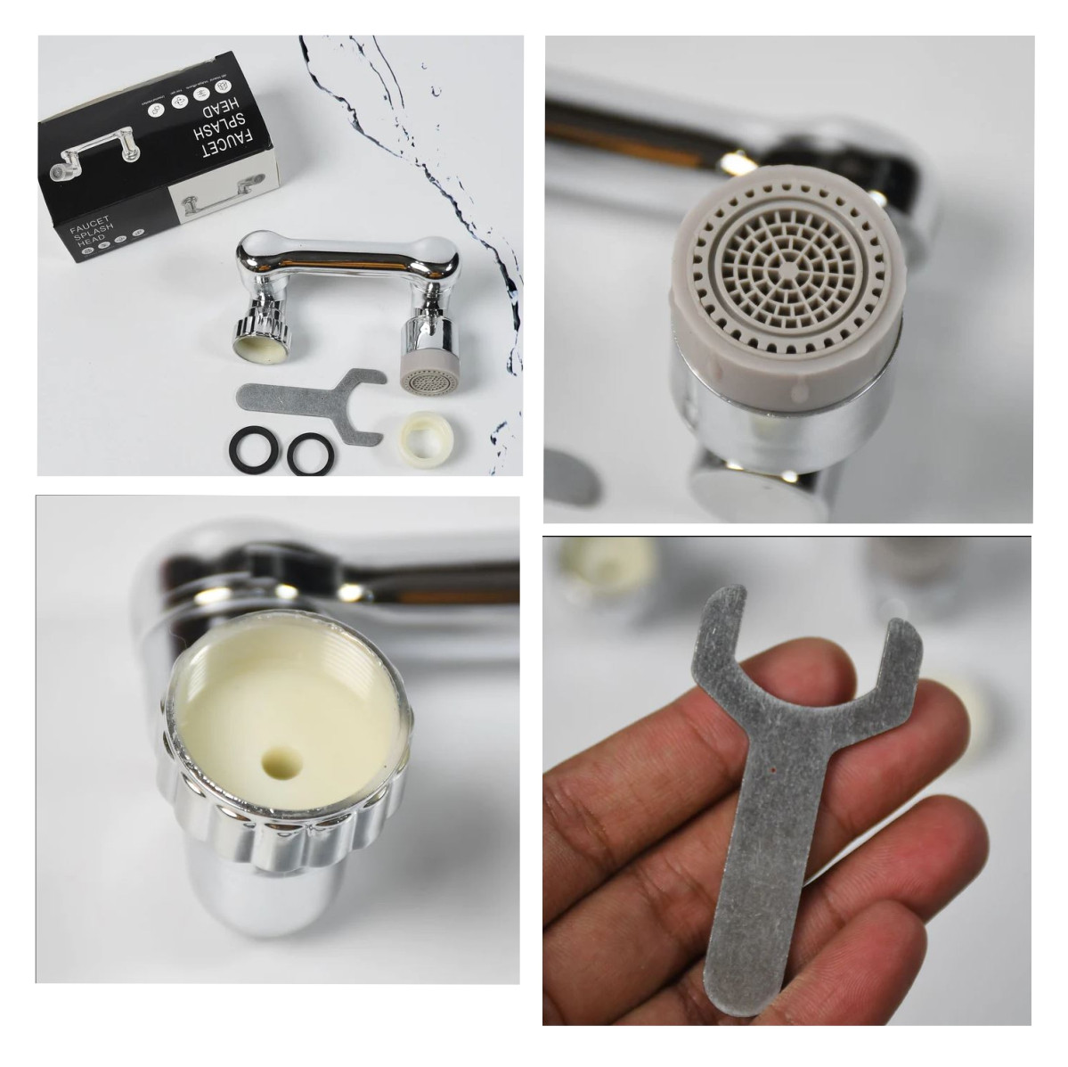 Miniatura 3 de Grifo Giratorio 1080° Ahorra Agua Cocina